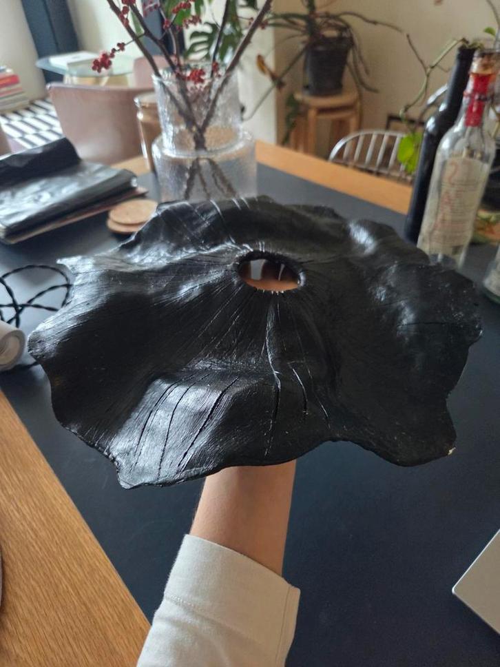 Lampen kap bloem zwart, Huis en Inrichting, Lampen | Hanglampen, Minder dan 50 cm, Ophalen of Verzenden