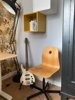 Leuke, houten, retro bureaustoel, Ophalen of Verzenden, Gebruikt, Bruin, Bureaustoel