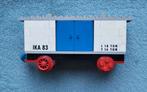 Lego trein blauwe rails goederen wagon met blauwe deuren., Kinderen en Baby's, Speelgoed | Duplo en Lego, Ophalen of Verzenden
