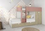 Fratello stapelbed met kast en lades - 90x190 - Witgrenen/ou