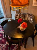 Ronde uitschuifbare eetkamertafel, Huis en Inrichting, Complete eetkamers, Ophalen, Gebruikt, Rond uitschuifbaar, 4 tot 6 stoelen