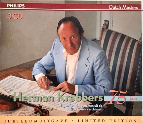 Herman Krebbers - Dutch Masters - 3CD Boxset, Cd's en Dvd's, Cd's | Klassiek, Zo goed als nieuw, Kamermuziek, Romantiek, Boxset