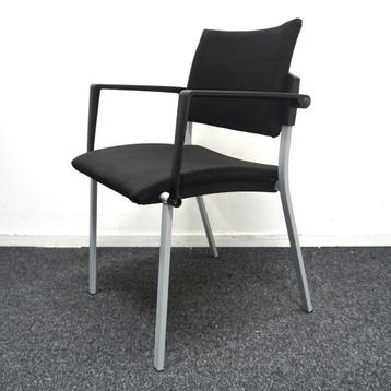 Drentea vergaderstoelen | 4-poots | Zwart | Stapelbaar beschikbaar voor biedingen