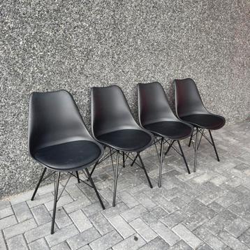 4x kuipstoel zwart | WEG=WEG beschikbaar voor biedingen