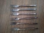 6 gebaksvorkjes verzilverd (90), Ophalen of Verzenden