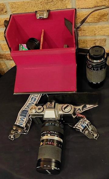 Minolta XG - 1 + 2 extra lenzen en toebehoren  beschikbaar voor biedingen