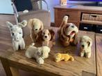 Lot oude verzamel hondjes,houtwol,trekhondje,piep,7 stuks., Antiek en Kunst, Antiek | Speelgoed, Ophalen of Verzenden