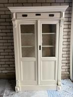 Mooie antieke (of vintage-look) witte boekenkast met lade, Ophalen