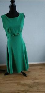 Effe groene jurk vintage, Kleding | Dames, Maat 42/44 (L), Ophalen of Verzenden, Zo goed als nieuw, Groen