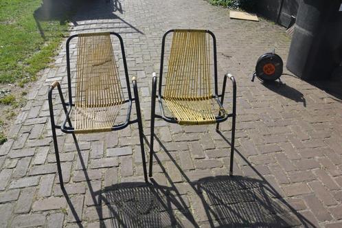 vintage spaghetti stoelen, oude draadstoelen, tuinstoelen, Antiek en Kunst, Antiek | Meubels | Stoelen en Banken, Ophalen