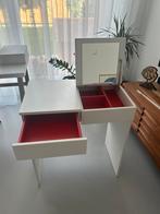 Toilettafel wit, Huis en Inrichting, Tafels | Kaptafels, Ophalen, 50 tot 100 cm, Zo goed als nieuw, Minder dan 100 cm