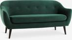 Jysk Egedal Groene Bank, Huis en Inrichting, Banken | Sofa's en Chaises Longues, Ophalen, Tweepersoons, 75 tot 100 cm, Zo goed als nieuw