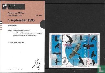 Postzegelmapje 141 Natuur en Milieu Roofvogels 1995 NL
 beschikbaar voor biedingen