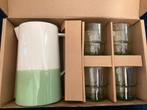 Karaf en 4 glazen groen! Nieuw in doos, Huis en Inrichting, Keuken | Servies, Glas of Glazen, Nieuw, Ophalen of Verzenden, Glas