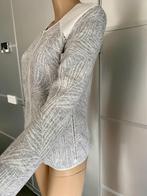 H240 Maison Scotch mt. 1=S=36 vest jasje wit/grijs, Wit, Zo goed als nieuw, Maat 36 (S), Maison Scotch