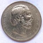 Nederland 2-1/2 gulden 1866 Willem III rijksdaalder zilveren, Ophalen of Verzenden, Koning Willem III