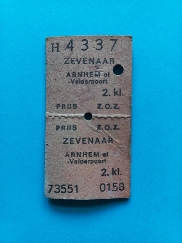 Treinkaartje NS 1973, Verzamelen, Spoorwegen en Tramwegen, Gebruikt, Trein, Kaart of Prent, Ophalen of Verzenden