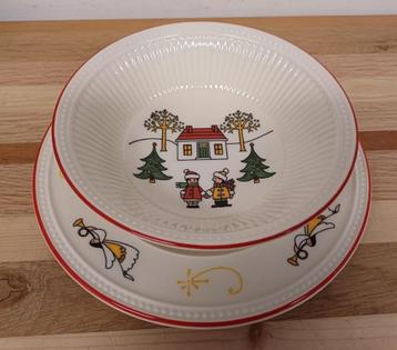 Wedgwood Windsor Christmas schotel en schaal beschikbaar voor biedingen