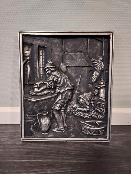 Jubileum plaquette "De Bakker" naar Jan Luyken., Antiek en Kunst, Kunst | Schilderijen | Modern, Ophalen of Verzenden