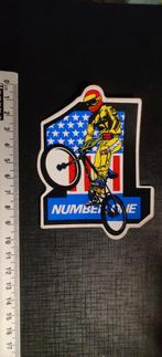BMX crossfiets usa vintage vinyl sticker, Ophalen of Verzenden, Zo goed als nieuw