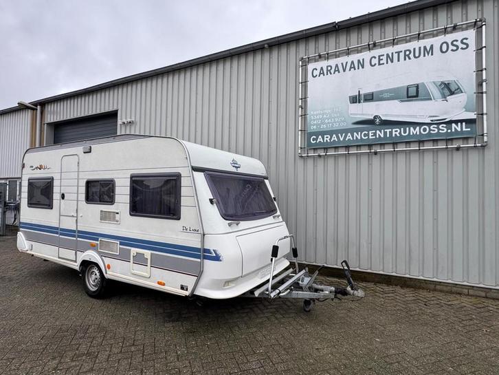 HOBBY DE LUXE 450 MOVER FIETSENDRAGER, Caravans en Kamperen, Caravans, Bedrijf, 1000 - 1250 kg, Hobby