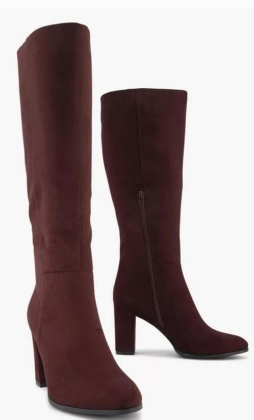 Laarzen bordeauxrood, Kleding | Dames, Schoenen, Zo goed als nieuw, Rood, Ophalen of Verzenden