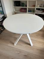 Witte ronde eettafel Ikea, Ophalen, Zo goed als nieuw, Rond