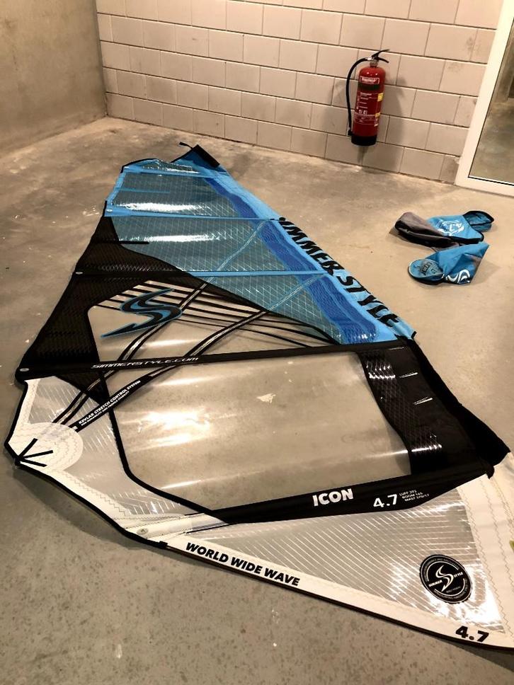 Simmer Style Icon 4.7 Zeil, Watersport en Boten, Windsurfen, Nieuw, Zeil, Minder dan 5 m², Ophalen
