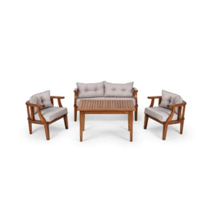 Tuin Loungeset Darvani 4-persoons MAGAZIJN LEEGVERKOOP, Tuin en Terras, Tuinmeubel-accessoires, Nieuw, Ophalen