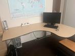 Groot Ahrend hoekbureau, Huis en Inrichting, Bureaus, Ophalen, In hoogte verstelbaar, Gebruikt