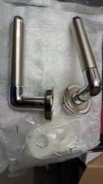 Ecostile deurklink set chroom/ rvs, Doe-het-zelf en Verbouw, Hang- en Sluitwerk, Ophalen, Nieuw, Rvs, Klink of Kruk