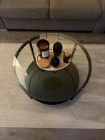 Glazen salontafel, Ophalen, Gebruikt, 50 tot 100 cm, 50 tot 75 cm