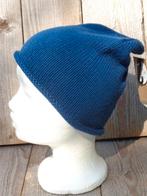 Marine blauwe merino wollen muts van Fiebig, Maat 38/40 (M), Haven 49, Geasluis@planet.nl, Nieuw
