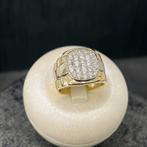 14 karaat gouden ring heren massief ring groot, Sieraden, Tassen en Uiterlijk, 20 of groter, Heer, Ophalen of Verzenden, Zo goed als nieuw