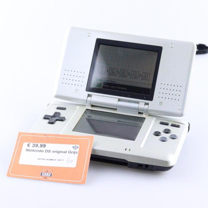 Nintendo DS Original Grijs | Prima staat, Spelcomputers en Games, Spelcomputers | Nintendo 2DS en 3DS, Zo goed als nieuw
