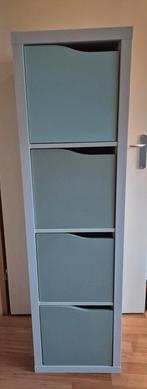 Ikea kallax Kast 4x1wit. Inclusief 4 deurtjes., Ophalen, Minder dan 50 cm, Gebruikt, 100 tot 150 cm