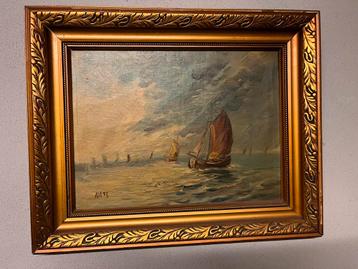 Prachtig maritiem olieverfschilderij beschikbaar voor biedingen