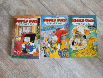 3 stuks Donald Duck Pockets beschikbaar voor biedingen