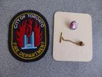 Brandweer Toronto (Canada) badge en pin, Nieuw, Brandweer, Verzenden