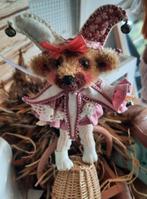 Ooak bjd 1/11, ob11 ,vintage beertje, fullset, uniek, Verzamelen, Poppen, Ophalen of Verzenden, Zo goed als nieuw, Pop