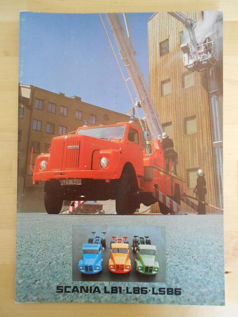 Scania L81 L86 LS86 Brochure 1975 – L LS 81 86 Torpedo Neus, Gelezen, Ophalen of Verzenden, Overige merken, Scania