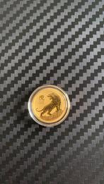 1/4 ounce goud Lunar 3 Year of the Tiger 2022 in capsule, Ophalen of Verzenden, Goud