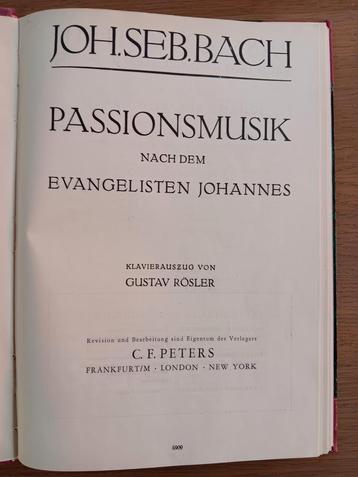 Bach - Johannes Passion - Bladmuziek beschikbaar voor biedingen