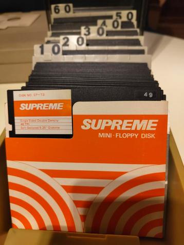 Vintage Supreme 5.25" Floppy Disks - Collectie beschikbaar voor biedingen