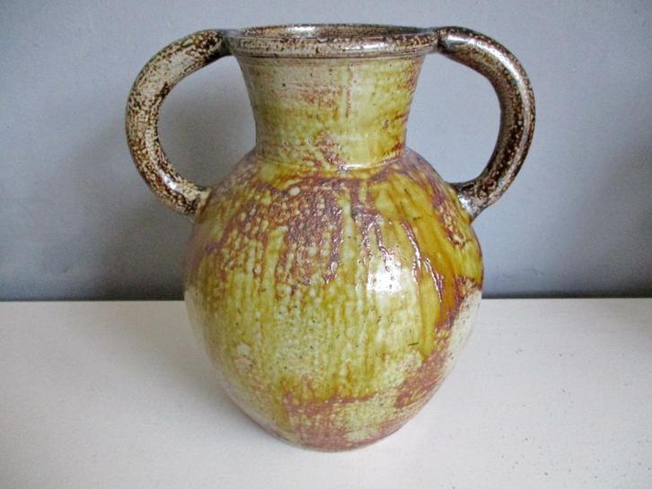 Grote forse zoutglazuur vaas vase druip glazuur vogel vogels, Antiek en Kunst, Antiek | Keramiek en Aardewerk, Ophalen of Verzenden