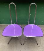 Set paarse ISAK stoelen Niels Gammelgaard jaren '80 vintage, Ophalen, Gebruikt, Twee, Overige kleuren