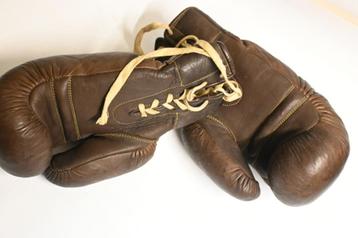 vintage leren bokshandschoenen duitsland boksen beschikbaar voor biedingen