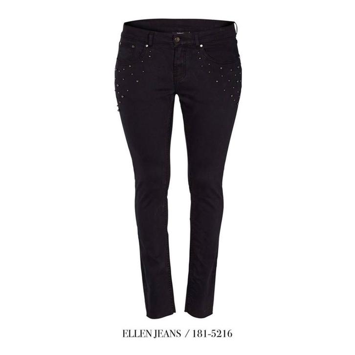 7638 aparte jeans ELLEN van ZOEY - maat 54, Kleding | Dames, Grote Maten, Nieuw, Broek of Spijkerbroek, Zwart, Verzenden