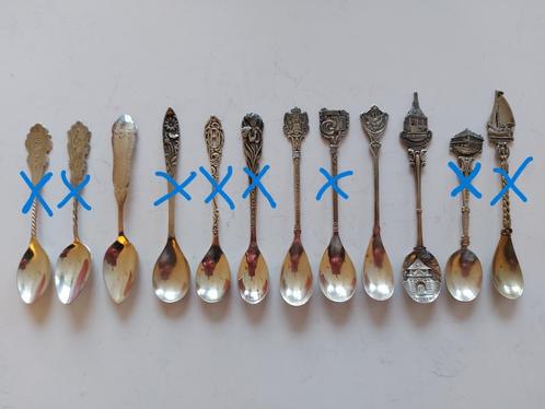 Verschillende theelepeltjes verzilverd, Antiek en Kunst, Antiek | Bestek, Ophalen of Verzenden