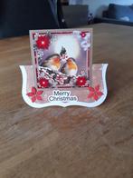 Kerst-2 roodborstjes(1038), Ophalen of Verzenden, Nieuw, Kerst